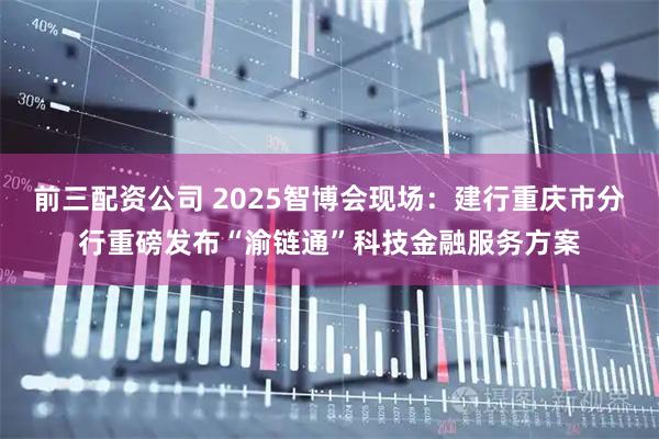 前三配资公司 2025智博会现场：建行重庆市分行重磅发布“渝链通”科技金融服务方案